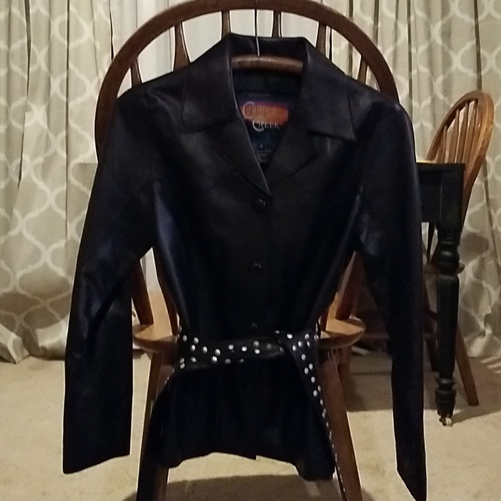 Women's Cripple Creek Black Leather Jacket